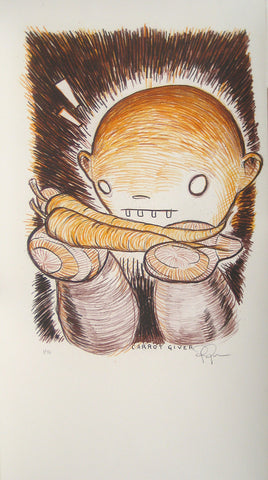 Carrot Giver - Lithograph