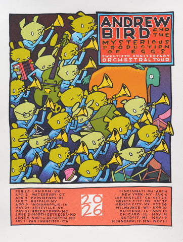 Andrew Bird "Eggs" Orchestral Tour 2026