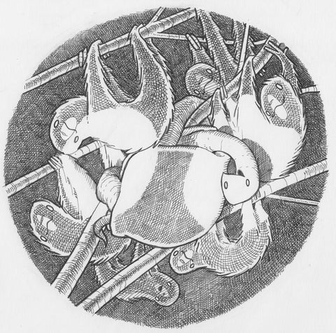 Inktober Original Drawing / October 19, 2017