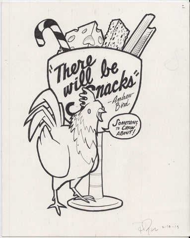 Original Drawing: Andrew Bird "Snacks" shirt