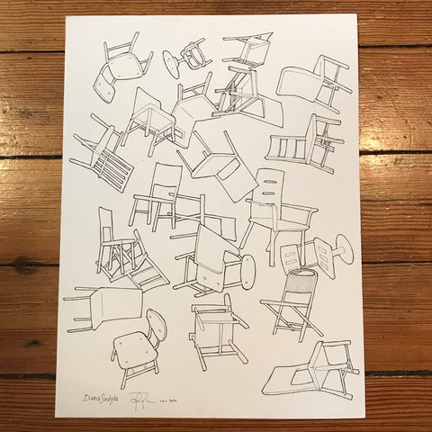 Drawing: Chairs 1 (for Field Notes)