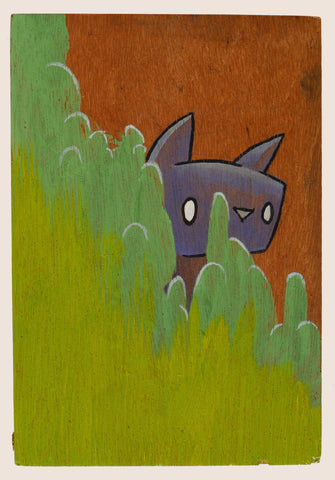 Box Painting 327 - Crouching Tiger