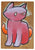 Box Painting 133 - Red Cat